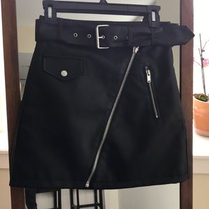 NWT- Leather skirt